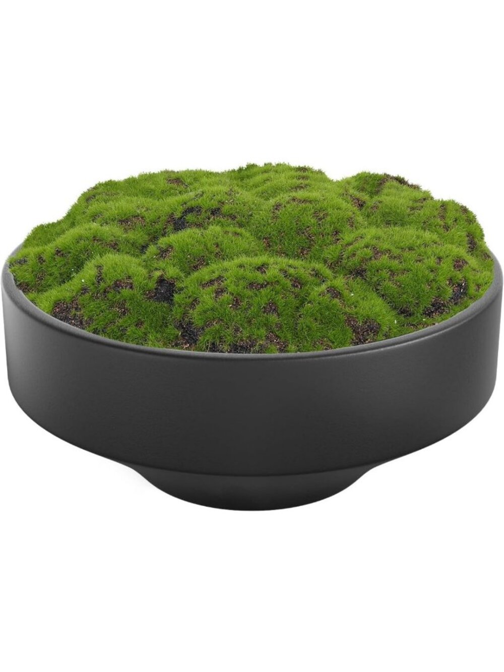 Handmade 11" Ceramic Moss Bowl Centerpiece for Home Decor, Living Room, Office